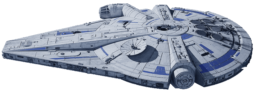 The Millennium Falcon (as of Solo: A Star Wars Story)