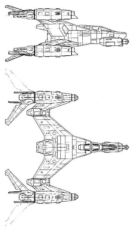Earth Alliance SA-32A ThunderBolt Class StarFury Starfighter